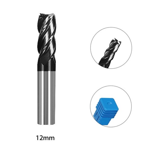 4-Flute-Solid-End Mill 1/2/3/4/6/8/10/12mm Milling Cutter Solid - 第 7/11 張圖片