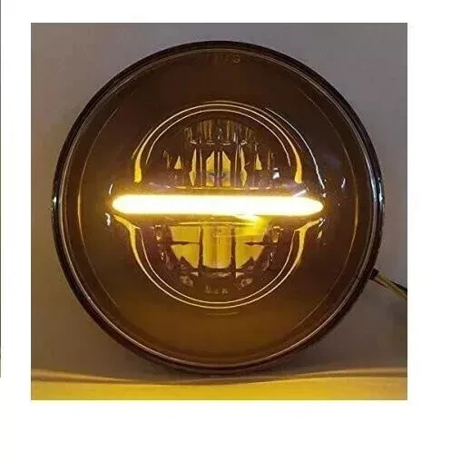 Faro LED de 7" apto para Royal Enfield Classic Reborn 350 Foto 3 de 4