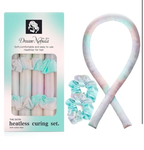 Satin Heatless Hair Curler Set for Overnight Waves