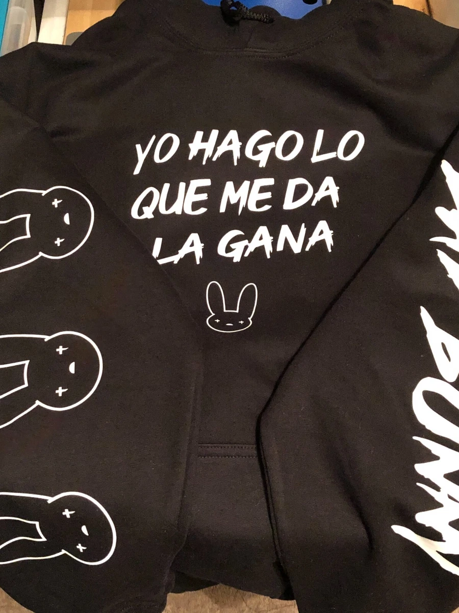 Bad Bunny Yo Hago Lo Que Me Da La Gana YHLQMDLG Glow In The Dark Concert Hoodie