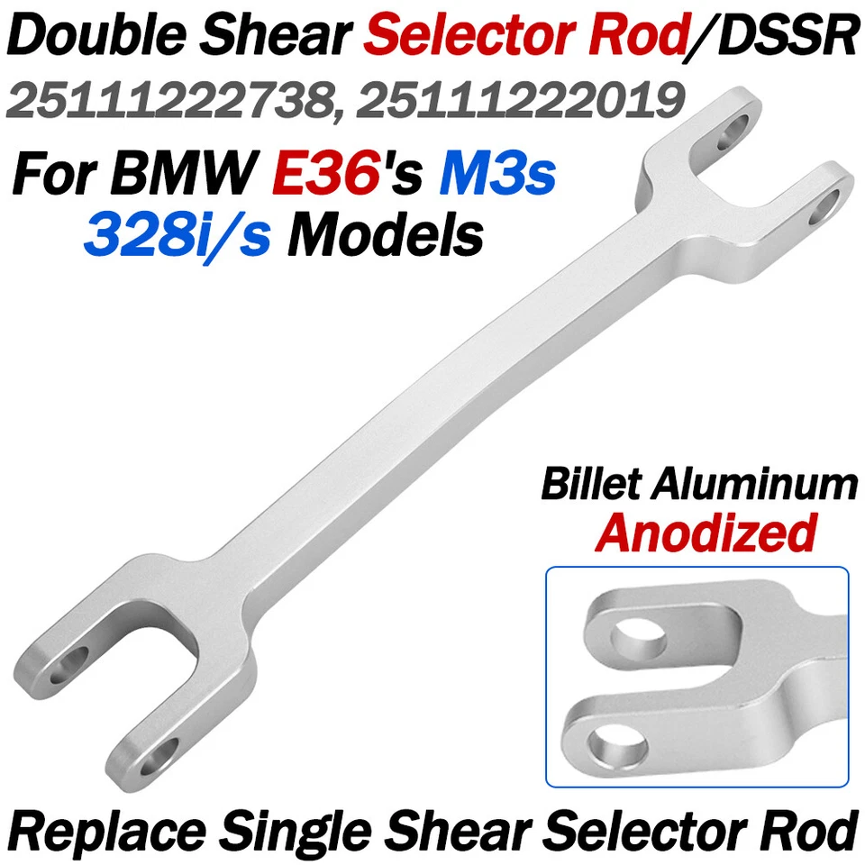 Double Shear Selector Rod / DSSR For BMW E36 M3 328i/s Manual Transmission Shift - Image 2 of 4