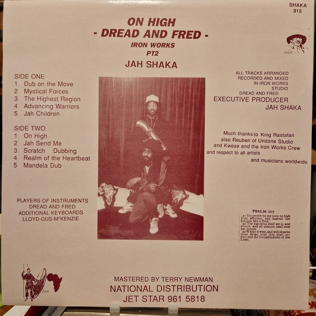英LP Dread &amp;amp; Fred Iron Works Part 2 SHAKALP915 Jah Shaka /00235 Dread And Fred – Iron Works – Vinyl (LP), 1989 [r2108393