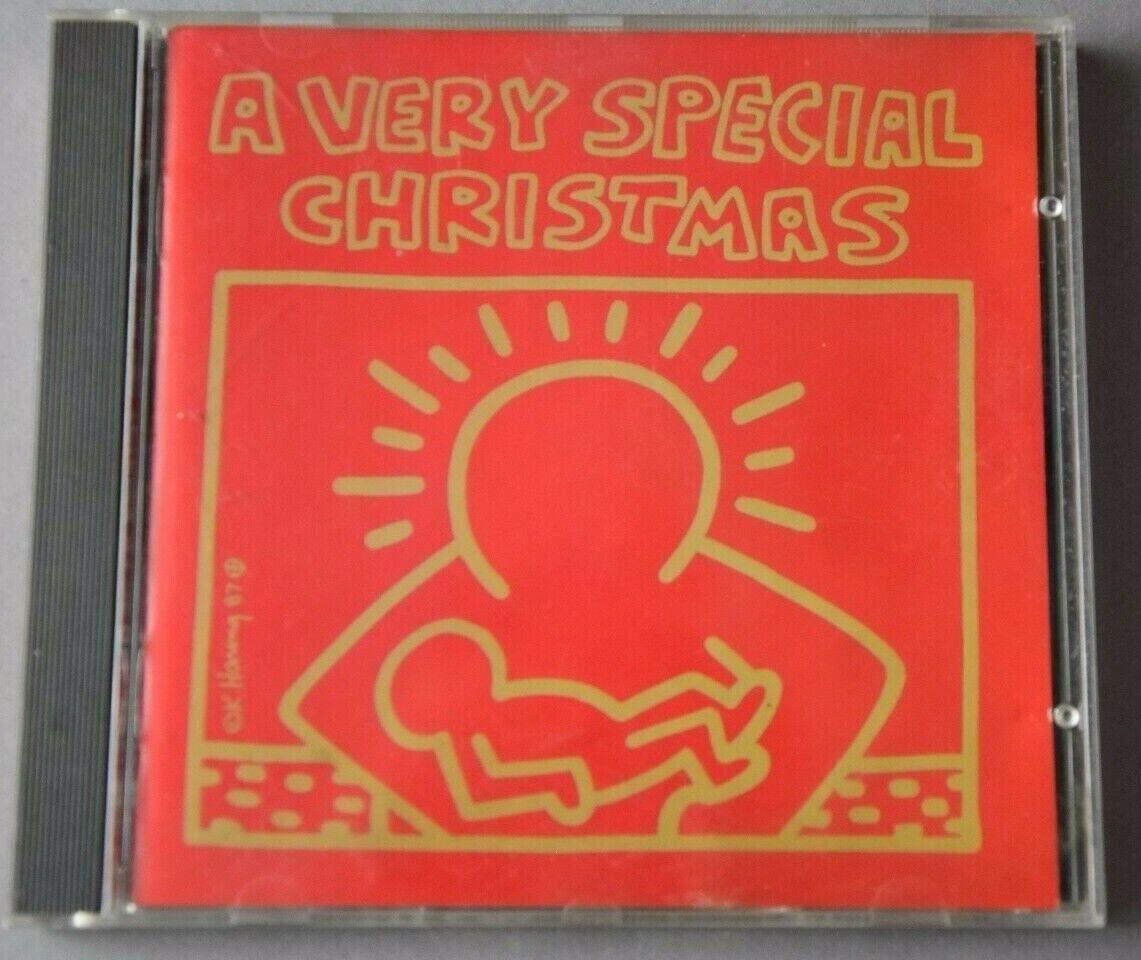KEITH HARING SIGNED Very Special Christmas CD & booklet KEITH HARING SIGNED Very Special Christmas CD & booklet