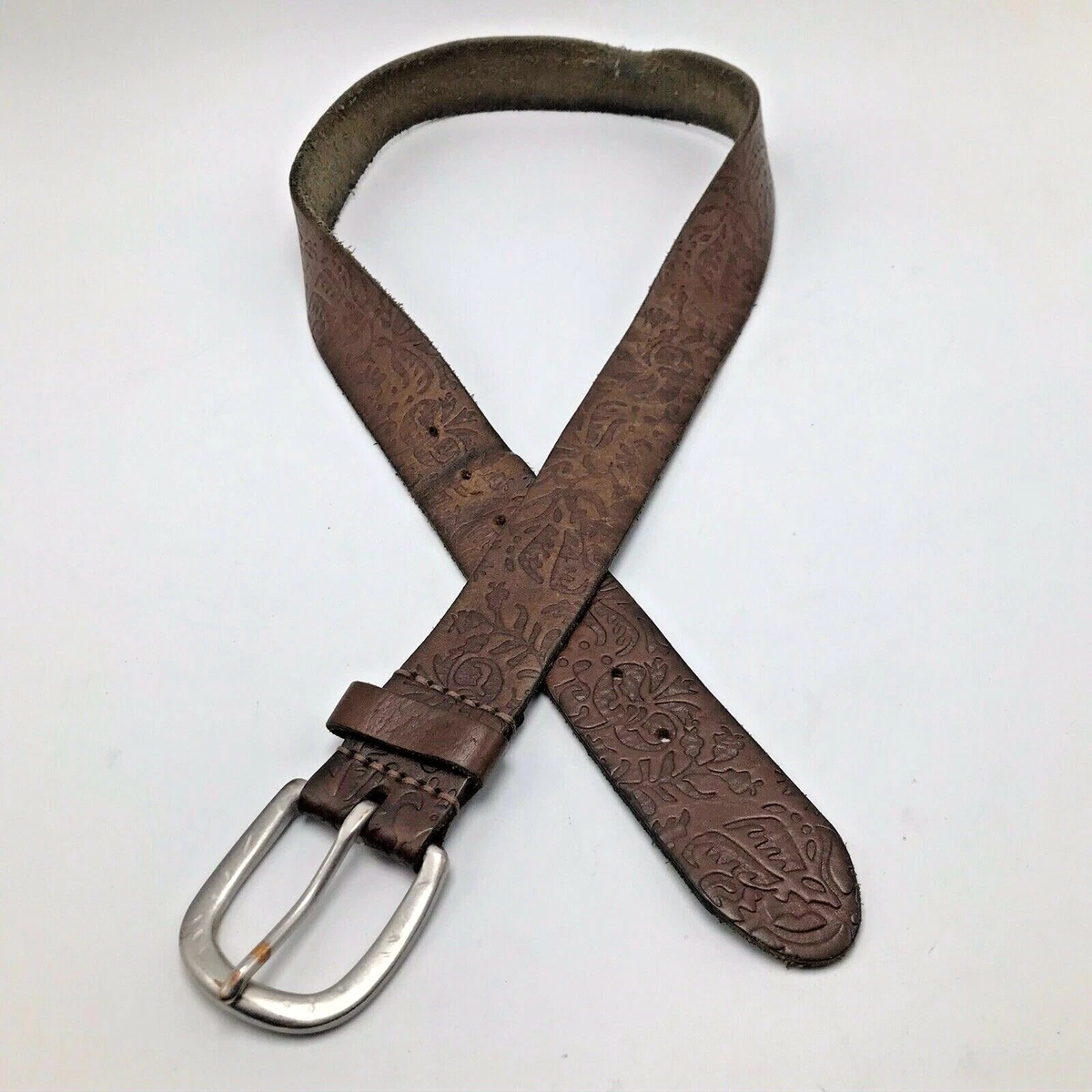 American Leather Women tooled Belt with Eagle Buckle sz 28/30 American Eagle Outfitters Women main image 2