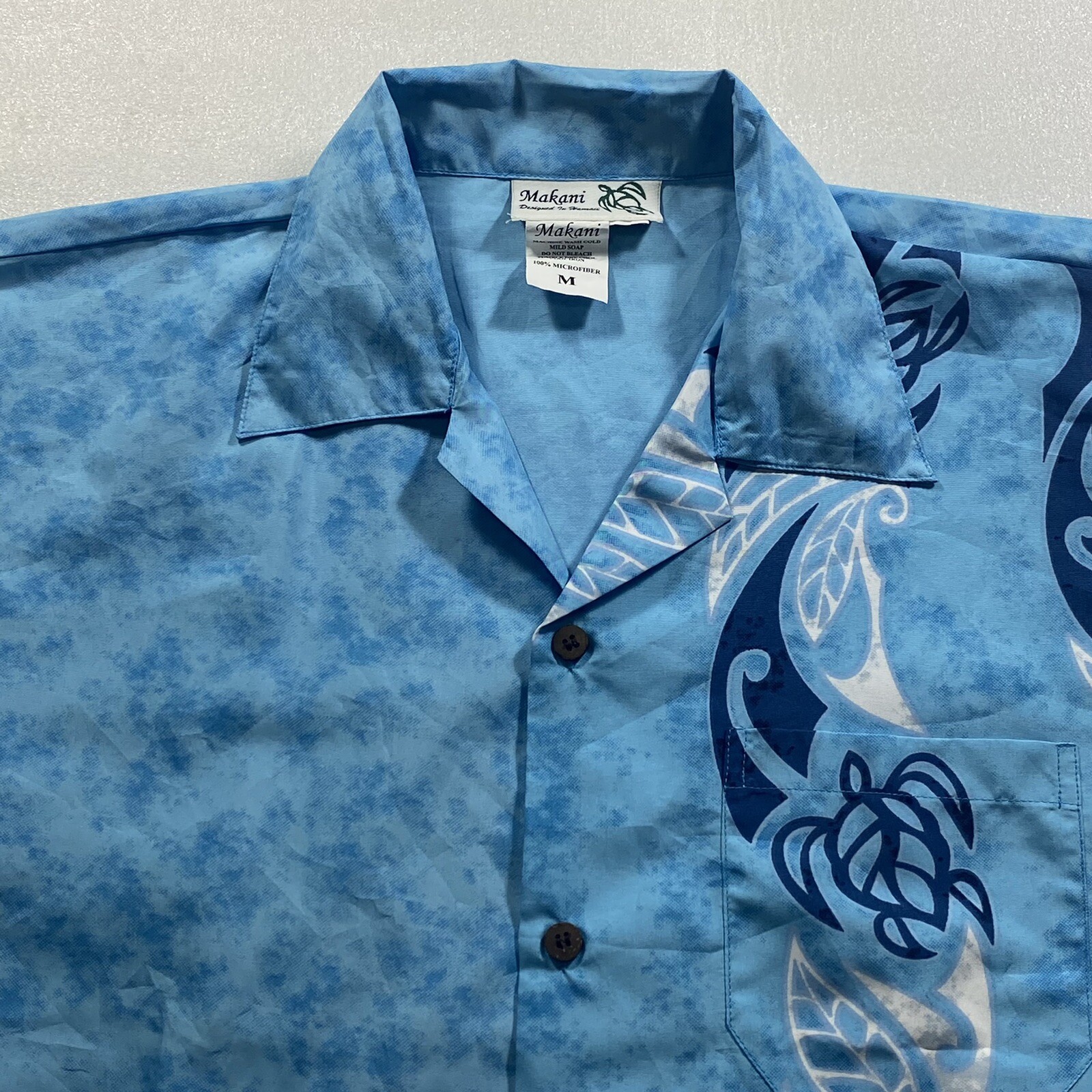 Makani Designed in Hawaii Aloha Shirt Men's Size Medi… Gem