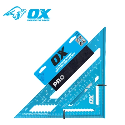 OX Tools OX-P634701 Pro Aluminium Metric Rafters Square Set – 180mm & 300mm