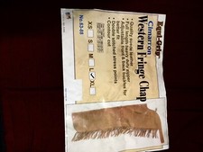 western chaps black large