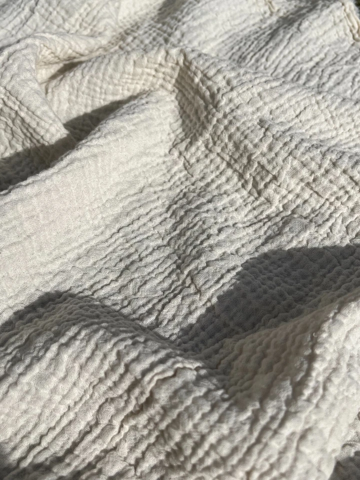 Muslin Fabric By 2 Meters- Organic Muslin Fabric - Baby Cotton Muslin - 2 Layer - Image 3 of 4
