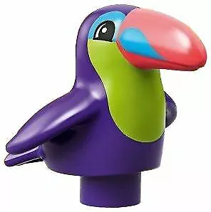 Duplo LEGO Minifigure Toucan Bird Dark Purple Animal Minifig Rare