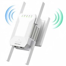 1200Mbps WiFi Extender Signal Booster Dual Band Repeater w/ Ethernet Long Range