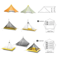 Trekking Pole Tent Ultralight Backpacking Pyramid Tent Outdoor Hiking Camping