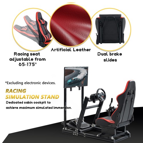 Marada F1 Aluminium Racing Simulator Cockpit Fit Logitech G29G923 Thrumaster T80 - Picture 44 of 56