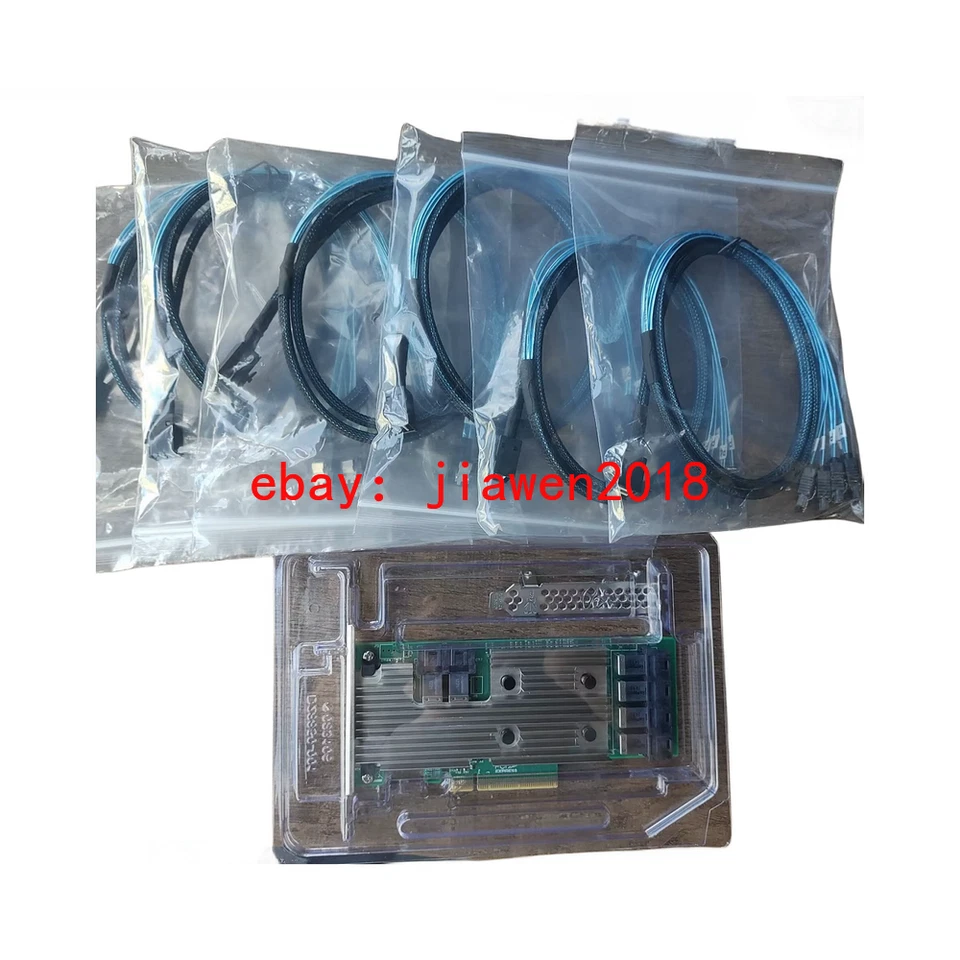 NEW LSI Logic Controller Card IT Mode 9305-24i 24-Port SAS 12Gb/s 6* 8643 SATA - Image 3 of 4