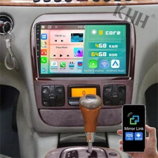 9" Car Radio Stereo Android 13 For Mercedes-Benz S-Class W220 CarPlay GPS 4+64G