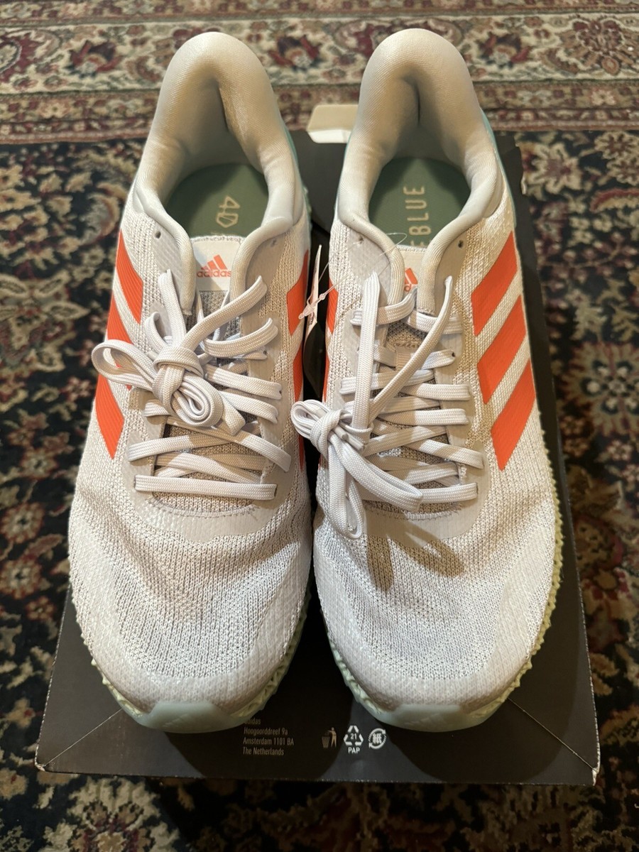 Adidas Men's 4D Run Running Shoes Dash Gray Coral FW1230 Mens