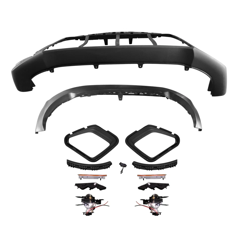 Complete Bumper Grille+Fog Lamps+Reflector+Bracket For 2020-2023 Kia Soul Wagon - Image 3 of 4