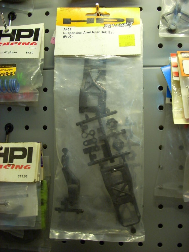 HPI Racing Pro 3 Suspension Arm Rear Hub Set A451 - NEW Combined Ship Available