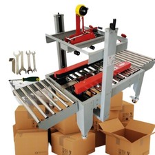 110V Full Automaticc Case Carton Box Sealer Taping Tape Sealing Packing Machine