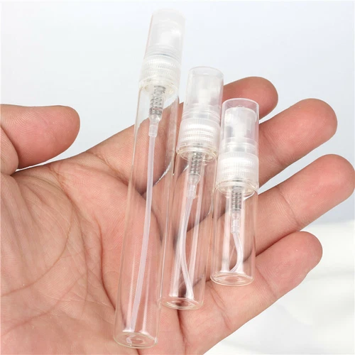 2ml-10ml Clear Atomizer Glass Bottles Spray Refillable Perfume Sample Container - Picture 8 of 12