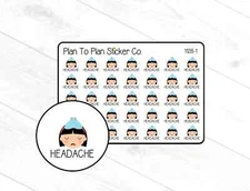 1128-1~~Headache Tracker Planner Stickers.