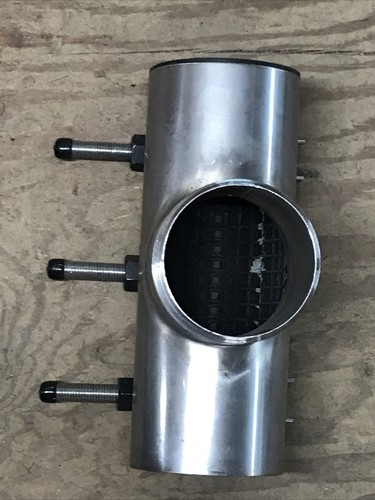 POWERSEAL 3425 4” x 4” Stainless Steel Tap Saddle, 4.13” CTS OD X 4” MNPT OUTLET - Picture 2 of 11