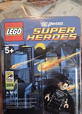Lego DC Super Heroes Superman Minifiguren schwarz SDCC 2013 Blister