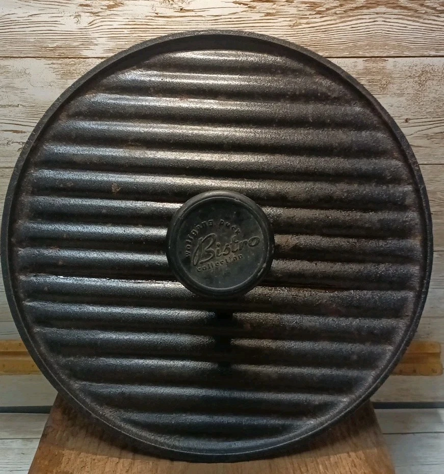 Vintage Wolfgang Puck Cast Iron Grill Press Weight Meat Panini 9.5"
Opens in a new window or tab