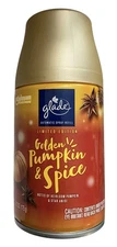 Glade Automatic Air Freshener Refill Spray Golden Pumpkin & Spice 6.2 oz New