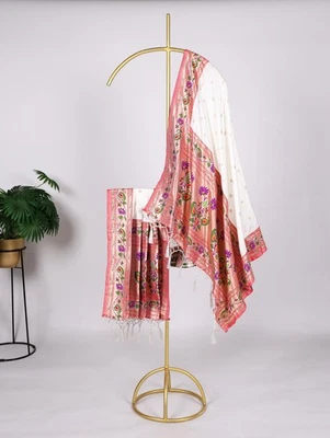 Schwer Gaji Seide Designer Potola Bedruckt Einzigartig Dupatta für Party & - Bild 1 von 4