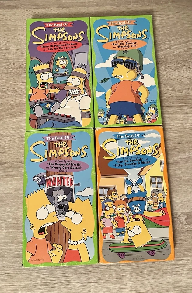 Simpsons The Best Of The Simpsons Volumes 1-3 & Volume 6 VHS Box Set Fox Video - Image 2 of 4