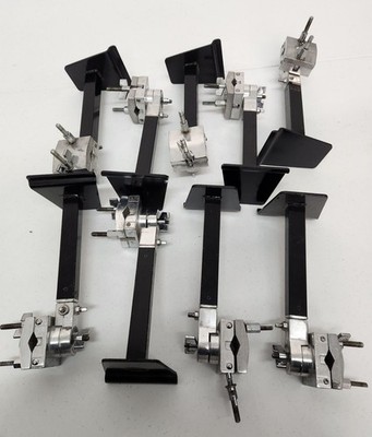 Set of 9 slat wall MULTI CLAMP PERCUSSION INSTRUMENT HOLDER, tiling, heavy duty
