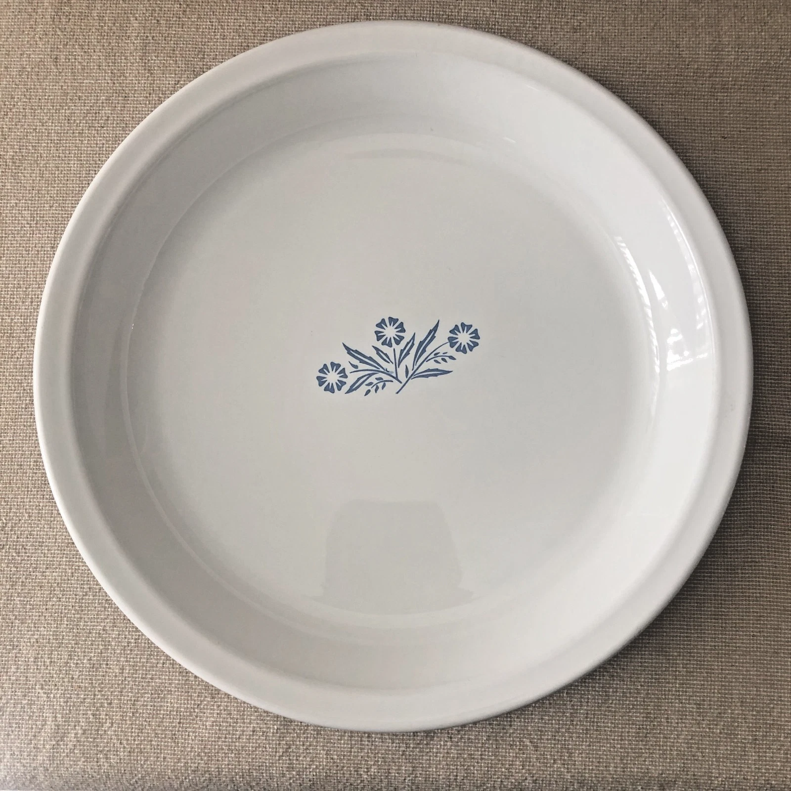 Corning Ware P-309 Blue Cornflower 9” Pie Plate Baking Dish Vintage USA