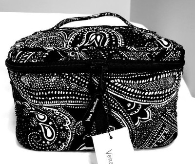 Vera Bradley Stellar Paisley Small Train Case Cosmetic Bag Exact Print NWT