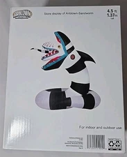 Gemmy 4.5’ Tall Beetlejuice Sandworm Halloween Inflatable Blow Up Airblown 