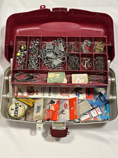 Plano Hard Case Plastic Tackle Box Burgundy/Gray Fishing Tackle System