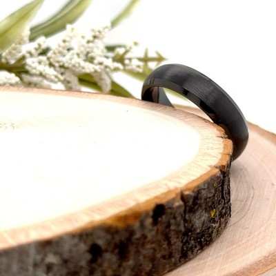 6mm Unisex Tungsten Carbide Ring Polished Brushed Durable Men Band For Christmas