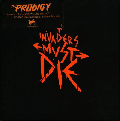 LP-BOX The Prodigy Invaders Must Die 5 7'' SINGLES + 2 CDS + DVD NEAR MINT
