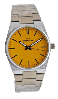 Chronostar Herrenuhr Quarz Analog R3753315002 Edelstahl Gelb 40 mm Neu OVP