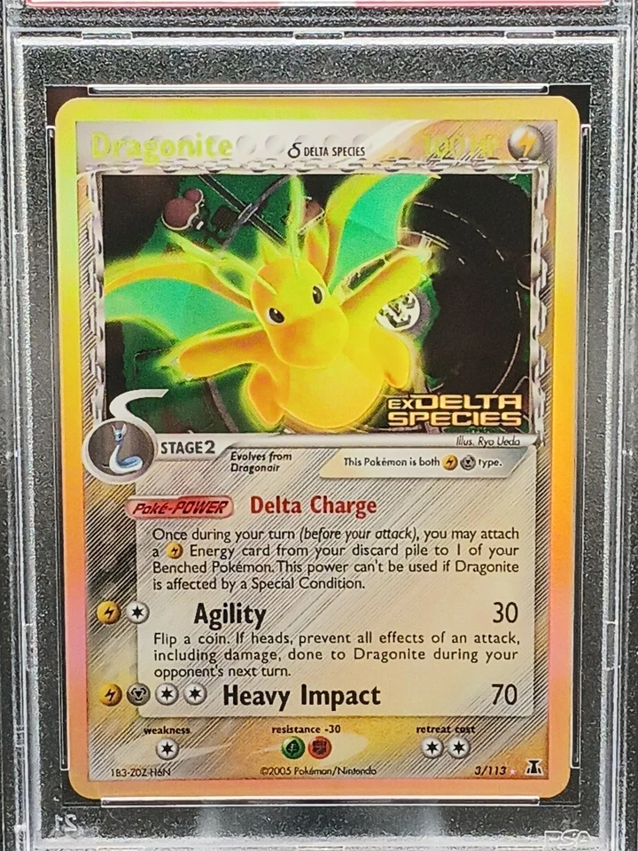 Dragonite (Delta Species) 3/113 Delta Species Reverse Holo PSA 6 EX-MT - Image 2 of 4