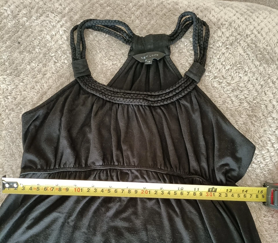 New Look Black Maxi Long Dress Size 12 - Image 3 of 4