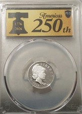 2026-S Emerging Liberty Ag Silver Dime 1776-2026 PR69DCAM FS PCGS Anniv Label
