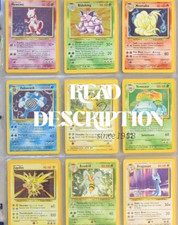 2x Vintage Pok mon Cards  Authentic WOTC 1999  2000 Base Set, Jungle,Fossil etc