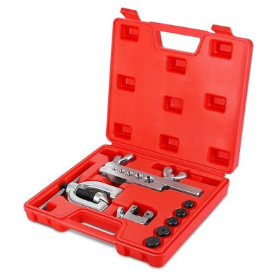 Brake Line Flaring Tool Kit with Tubing Cutter - Single and Double Flare