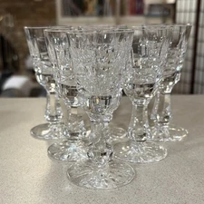 Set 6 Waterford Crystal Kylemore Cordial Glasses 4"