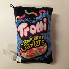 Trolli Sour Brite Crawlers Candy Plush 7” Basic Fun 2022 – Weighted Bottom