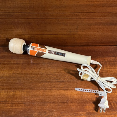 #ad HITACHI HV 250SR The Workout Hand Held 2 Speed Massager Vibrator In Beige TESTED $37.95