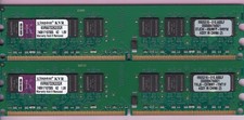 2GB 2x1GB PC2 5300 KINGSTON KVR667D2K2/2GR DDR2-667 DESKTOP RAM MEMORY KIT DIMM