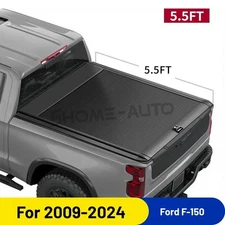Bed Retractable Hard Tonneau Pickup Truck Cover Lock For Ford F-150 5.5ft 09-25