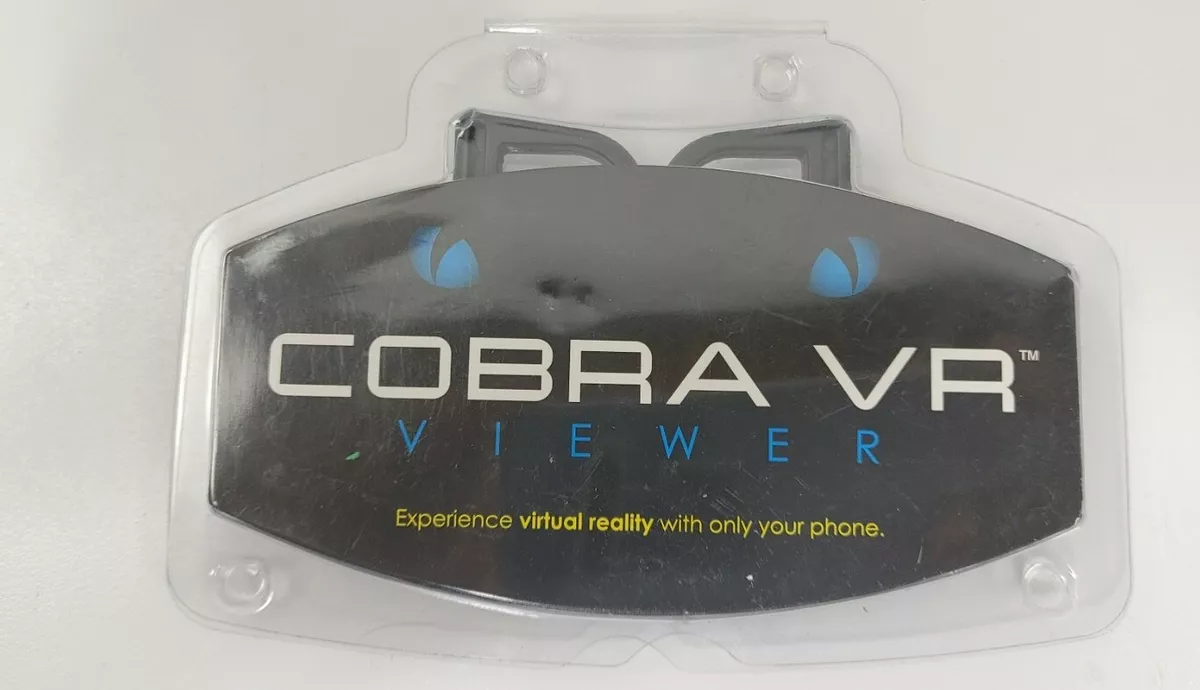 Cobra VR Virtual Reality Viewer by Handstands Works W/Google Cardboard Apps