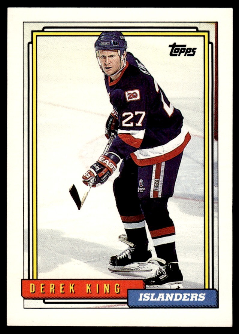 1992 Topps #431 Derek King - New York Islanders